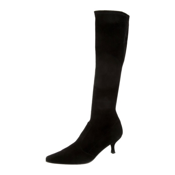Stuart Weitzman Shoes - Stuart Weitzman Suede Black Knee High Boots Size 8